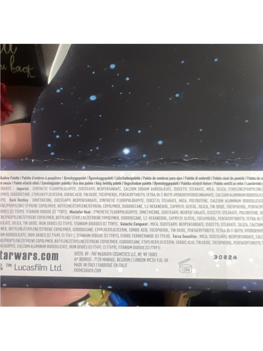 Pat McGrath Star Wars Sith Seduction Eyeshadow palette, Limited Edition